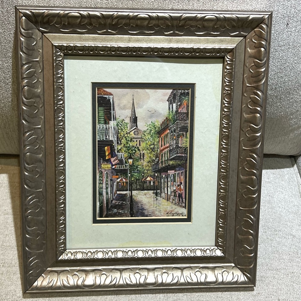 1996 K. Engelhardt New Orleans Signed, Matted & Framed Print